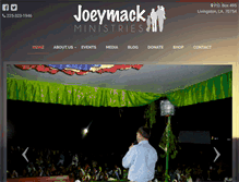 Tablet Screenshot of joeymackministries.com